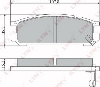 LYNXauto BD-7109 - Kit de plaquettes de frein, frein à disque cwaw.fr