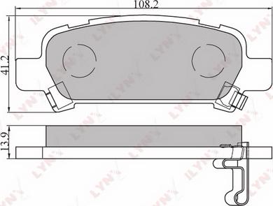 LYNXauto BD-7106 - Kit de plaquettes de frein, frein à disque cwaw.fr