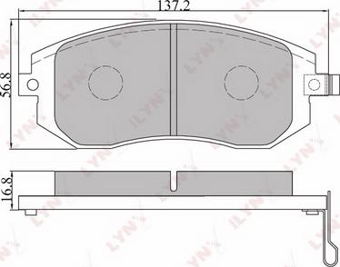 LYNXauto BD-7101 - Kit de plaquettes de frein, frein à disque cwaw.fr