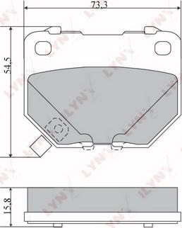 LYNXauto BD-7108 - Kit de plaquettes de frein, frein à disque cwaw.fr