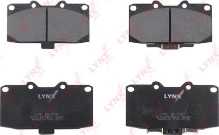 LYNXauto BD-7107 - Kit de plaquettes de frein, frein à disque cwaw.fr