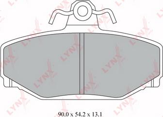 LYNXauto BD-7809 - Kit de plaquettes de frein, frein à disque cwaw.fr