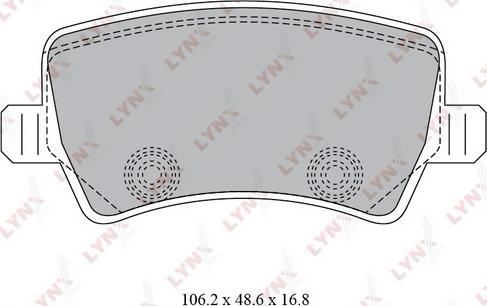 LYNXauto BD-7817 - Kit de plaquettes de frein, frein à disque cwaw.fr