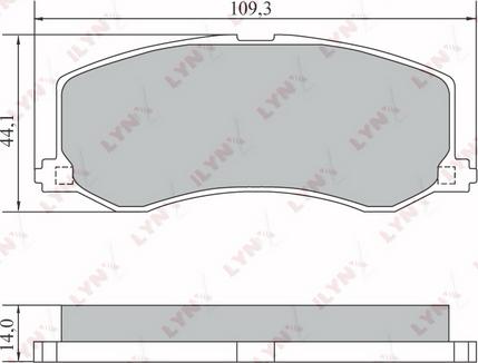 LYNXauto BD-7306 - Kit de plaquettes de frein, frein à disque cwaw.fr