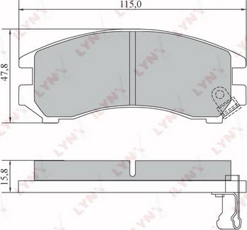 BENDIX 572236 - Kit de plaquettes de frein, frein à disque cwaw.fr