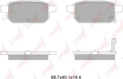 LYNXauto BD-7314 - Kit de plaquettes de frein, frein à disque cwaw.fr