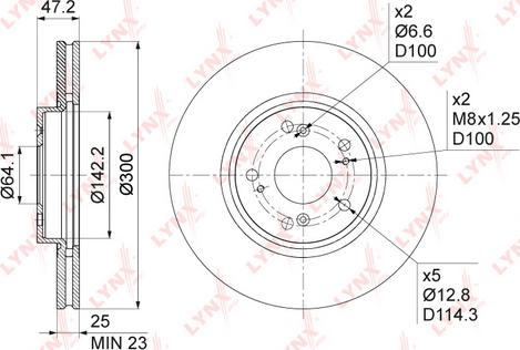 LYNXauto BN-1040 - Disque de frein cwaw.fr