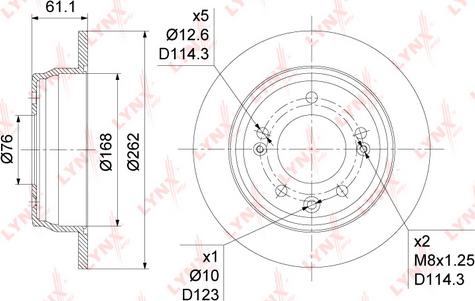 LYNXauto BN-1047 - Disque de frein cwaw.fr