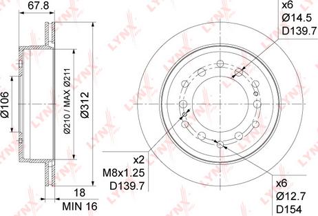 LYNXauto BN-1183 - Disque de frein cwaw.fr