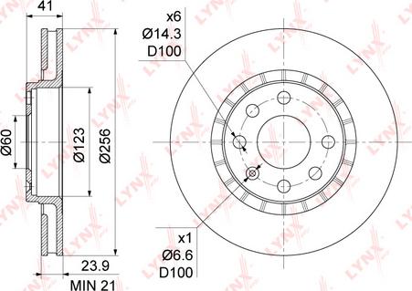 LYNXauto BN-1121 - Disque de frein cwaw.fr