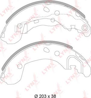 LYNXauto BS-5717 - Jeu de mâchoires de frein cwaw.fr