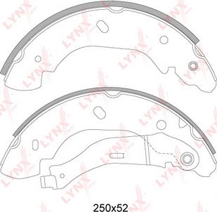 LYNXauto BS-3002 - Jeu de mâchoires de frein cwaw.fr