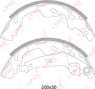 LYNXauto BS-7526 - Jeu de mâchoires de frein cwaw.fr