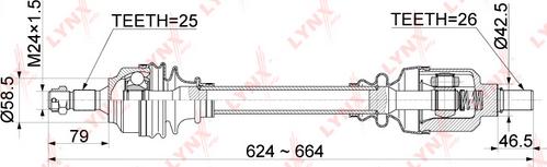 LYNXauto CD-1041 - Arbre de transmission cwaw.fr