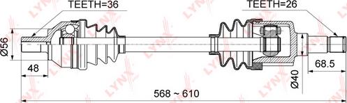 LYNXauto CD-1007 - Arbre de transmission cwaw.fr