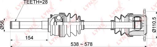 LYNXauto CD-1088 - Arbre de transmission cwaw.fr