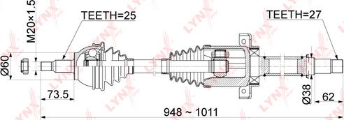 LYNXauto CD-1079 - Arbre de transmission cwaw.fr