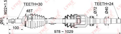 LYNXauto CD-1151A - Arbre de transmission cwaw.fr