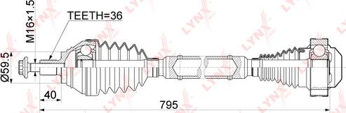 LYNXauto CD-1139 - Arbre de transmission cwaw.fr