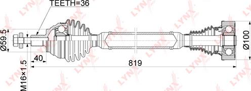 LYNXauto CD-1136 - Arbre de transmission cwaw.fr