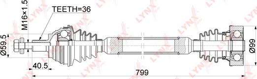 LYNXauto CD-1131 - Arbre de transmission cwaw.fr