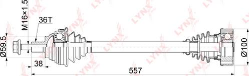 LYNXauto CD-1132 - Arbre de transmission cwaw.fr