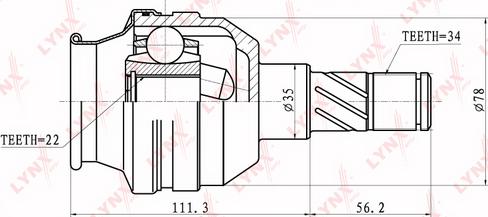 LYNXauto CI-1810 - Jeu de joints, arbre de transmission cwaw.fr