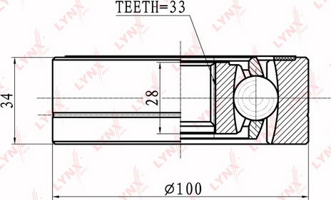 LYNXauto CI-8009 - Jeu de joints, arbre de transmission cwaw.fr