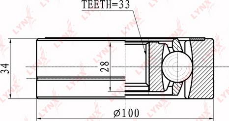 LYNXauto CI-8015 - Jeu de joints, arbre de transmission cwaw.fr