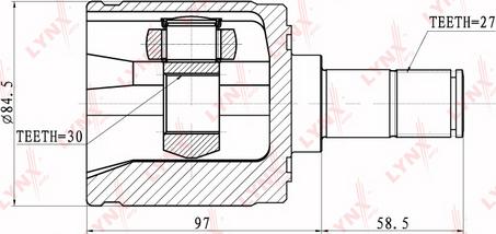 LYNXauto CI-3403 - Jeu de joints, arbre de transmission cwaw.fr