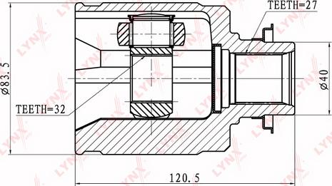 LYNXauto CI-3402 - Jeu de joints, arbre de transmission cwaw.fr