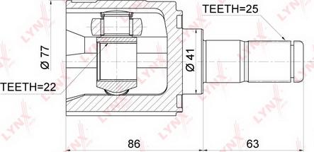 LYNXauto CI-3700 - Jeu de joints, arbre de transmission cwaw.fr