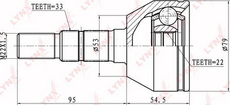 LYNXauto CO-5932 - Jeu de joints, arbre de transmission cwaw.fr