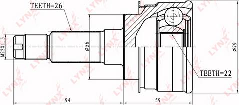 LYNXauto CO-5110 - Jeu de joints, arbre de transmission cwaw.fr