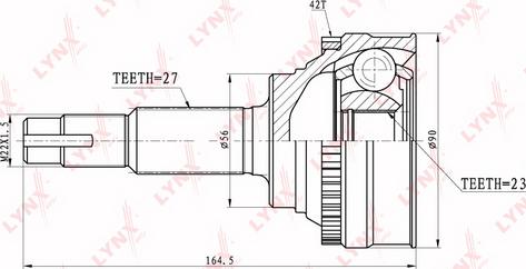 LYNXauto CO-5706A - Jeu de joints, arbre de transmission cwaw.fr