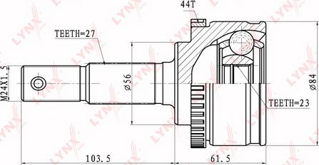 LYNXauto CO-5719A - Jeu de joints, arbre de transmission cwaw.fr