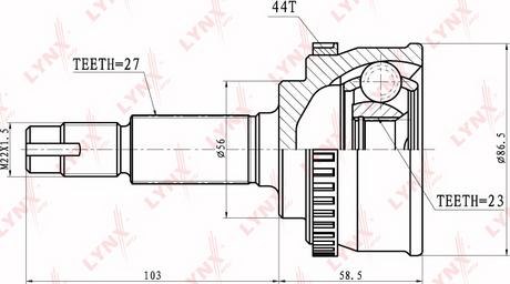 LYNXauto CO-5717A - Jeu de joints, arbre de transmission cwaw.fr