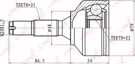 LYNXauto CO-6103 - Jeu de joints, arbre de transmission cwaw.fr