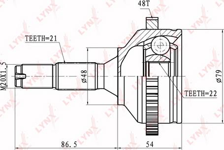 LYNXauto CO-6114A - Jeu de joints, arbre de transmission cwaw.fr