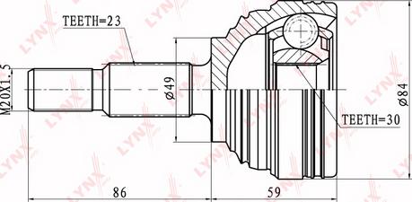 LYNXauto CO-6326 - Jeu de joints, arbre de transmission cwaw.fr