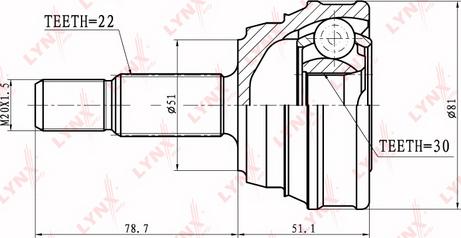 LYNXauto CO-8000 - Jeu de joints, arbre de transmission cwaw.fr