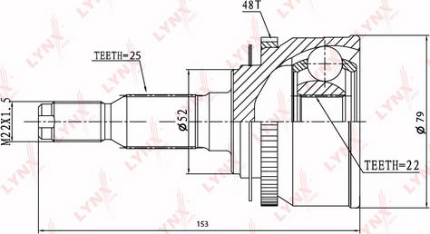 LYNXauto CO-3648A - Jeu de joints, arbre de transmission cwaw.fr