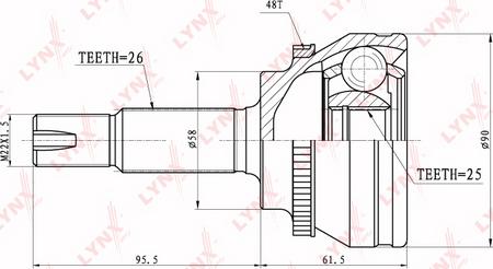 LYNXauto CO-3647A - Jeu de joints, arbre de transmission cwaw.fr