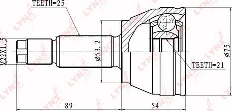 LYNXauto CO-3009 - Jeu de joints, arbre de transmission cwaw.fr