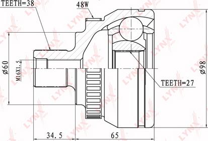 LYNXauto CO-3020A - Jeu de joints, arbre de transmission cwaw.fr