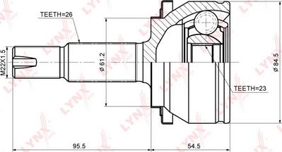 LYNXauto CO-3707 - Jeu de joints, arbre de transmission cwaw.fr