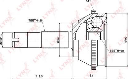 LYNXauto CO-2213A - Jeu de joints, arbre de transmission cwaw.fr