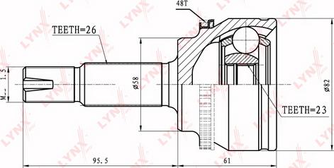 LYNXauto CO-7562A - Jeu de joints, arbre de transmission cwaw.fr