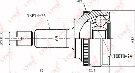 LYNXauto CO-7520A - Jeu de joints, arbre de transmission cwaw.fr