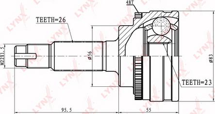 LYNXauto CO-7521A - Jeu de joints, arbre de transmission cwaw.fr